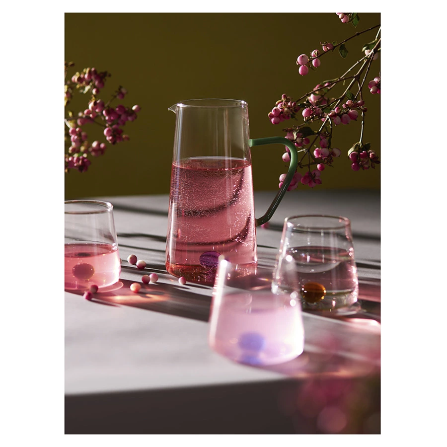 Кувшин Liberty Jones Orb 1,25 л, зелено-фиолетовый, стекло