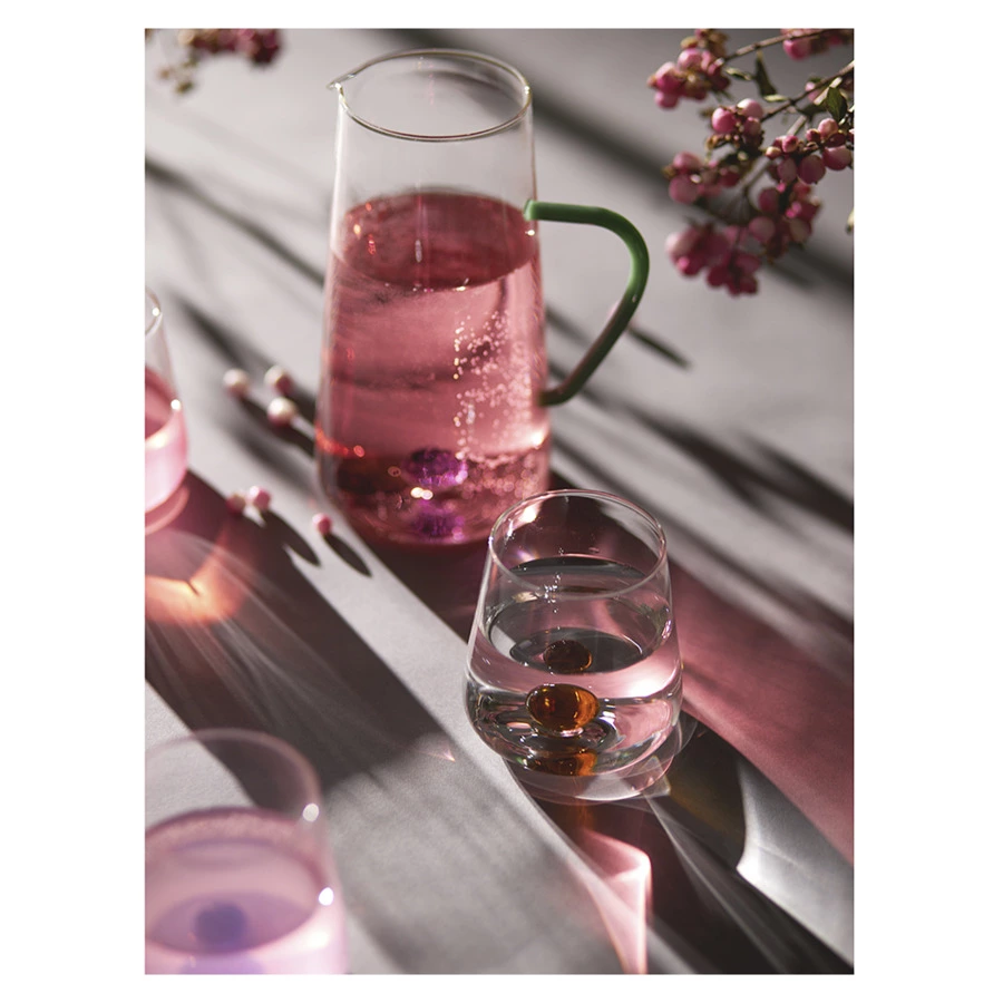 Кувшин Liberty Jones Orb 1,25 л, зелено-фиолетовый, стекло