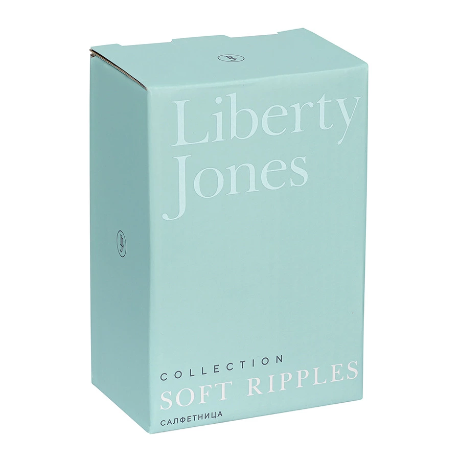 Салфетница Liberty Jones Soft Ripples, Dual Glazing, 13,2х5,3х8,8 см, белый фарфор