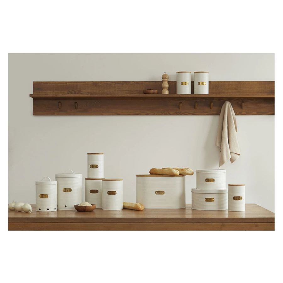 Банка для хранения кофе Smart Solutions Irmel 1,3 л, молочная, стальная