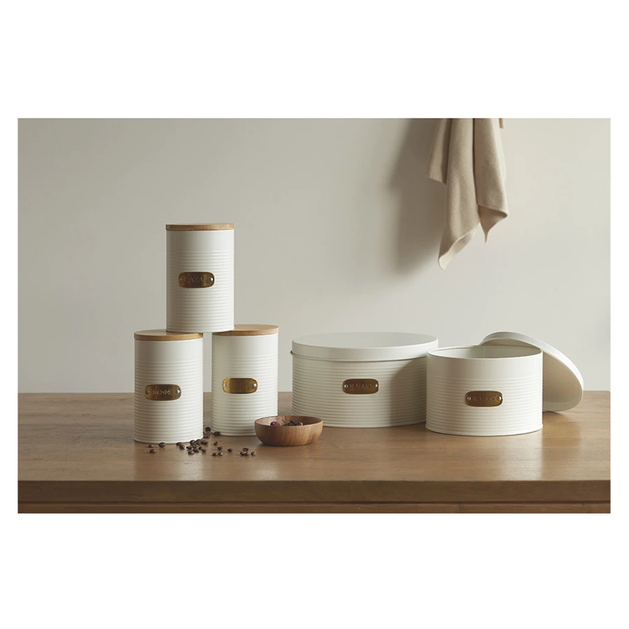 Банка для хранения кофе Smart Solutions Irmel 1,3 л, молочная, стальная