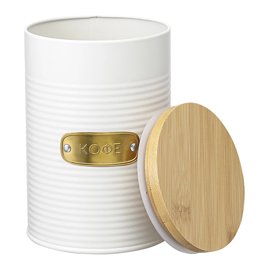 Банка для хранения кофе Smart Solutions Irmel 1,3 л, молочная, стальная