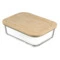 Контейнер для запекания и хранения с крышкой из бамбука Smart Solutions 1,52 л, стекло