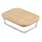 Контейнер для запекания и хранения с крышкой из бамбука Smart Solutions 640 мл, стекло