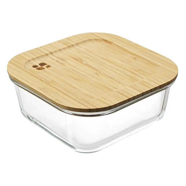 Контейнер для запекания и хранения с крышкой из бамбука Smart Solutions 800 мл, стекло