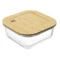 Контейнер для запекания и хранения с крышкой из бамбука Smart Solutions 800 мл, стекло