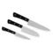 Набор из 3-х ножей Hatamoto SAKANA овощной, Шеф, Сантоку, сталь AUS-8, заточка #8000