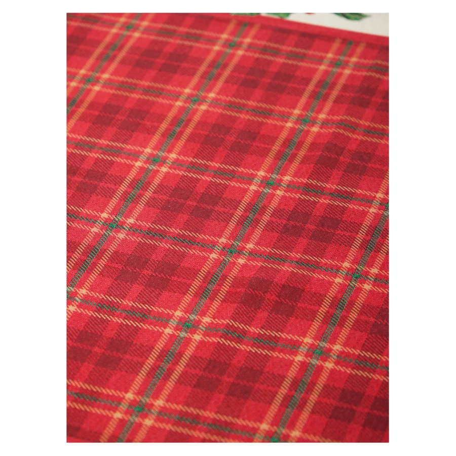 Скатерть прямоугольная Eurotex Чудеса под Новый Год 140х220 см, гобелен, кремовая