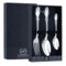 Набор столовых приборов в футляре АргентА Серебряная роза на 167,85 г, 3 предмета, серебро 925
