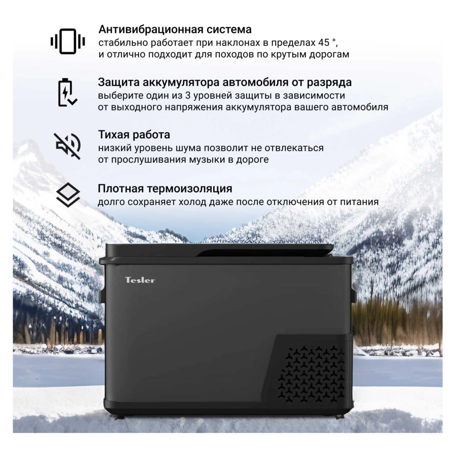 Автохолодильник TESLER CCF-3001 33,7х60х39 см, темно-серый-Sale
