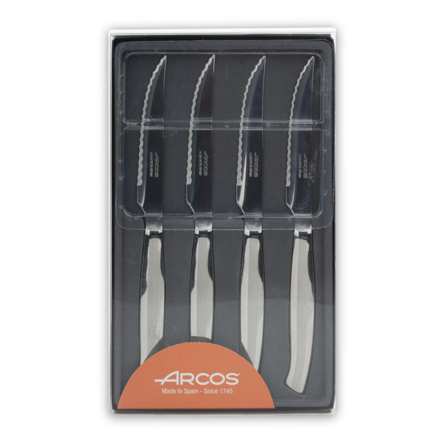 Набор столовых ножей для стейка Arcos Steak Knives 4 шт, сталь нержавеющая