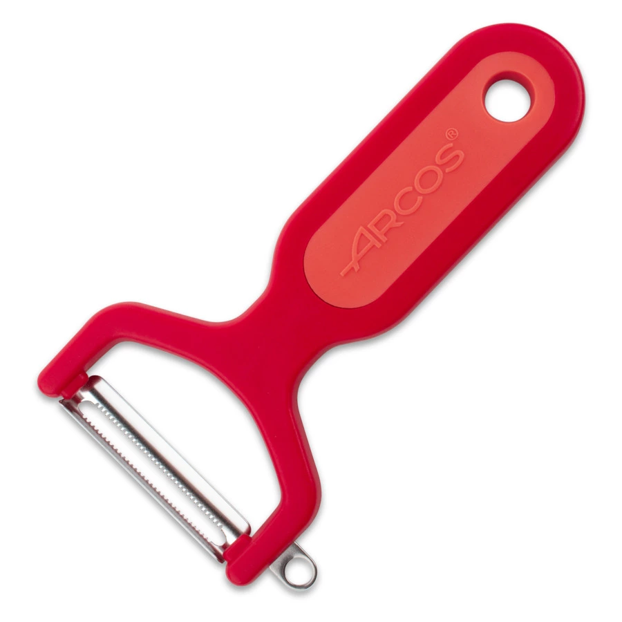 Нож для чистки овощей и фруктов с плавающим лезвием Arcos Kitchen gadgets 13 см, ручка красная