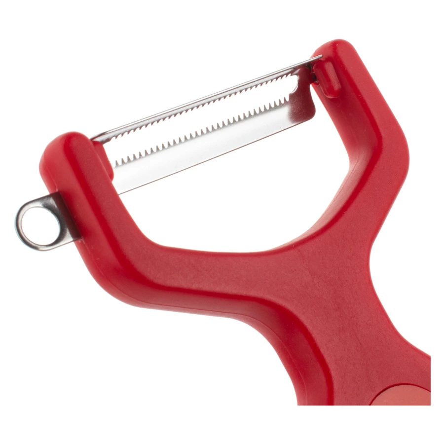 Нож для чистки овощей и фруктов с плавающим лезвием Arcos Kitchen gadgets 13 см, ручка красная