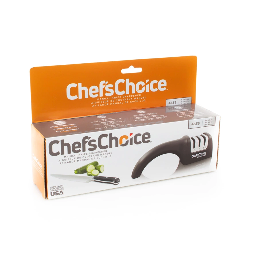 Точилка механическая для азиатских, европейских и серрейторных ножей Chef'sChoice, черная