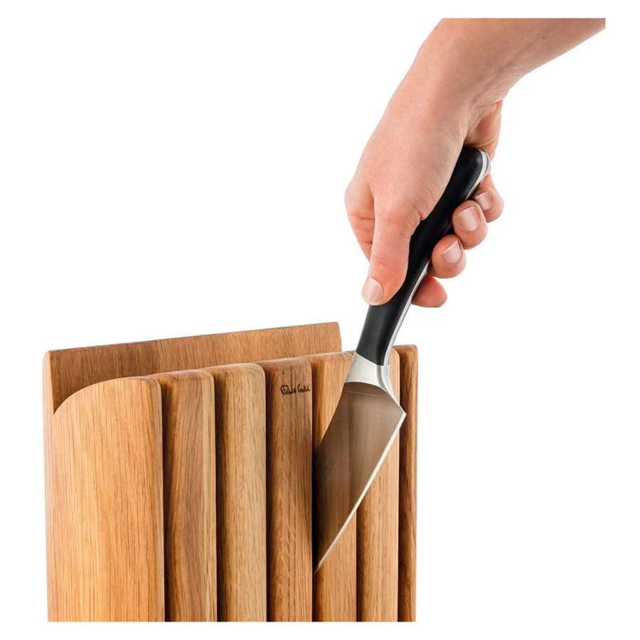 Набор кухонных ножей Robert Welch Signature 6 шт, в подставке из бука