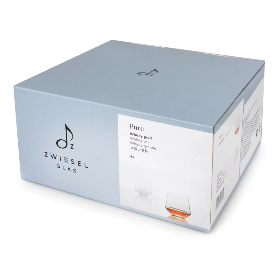Набор стаканов для виски Zwiesel Glas Pure 389 мл, 4 шт, стекло хрустальное