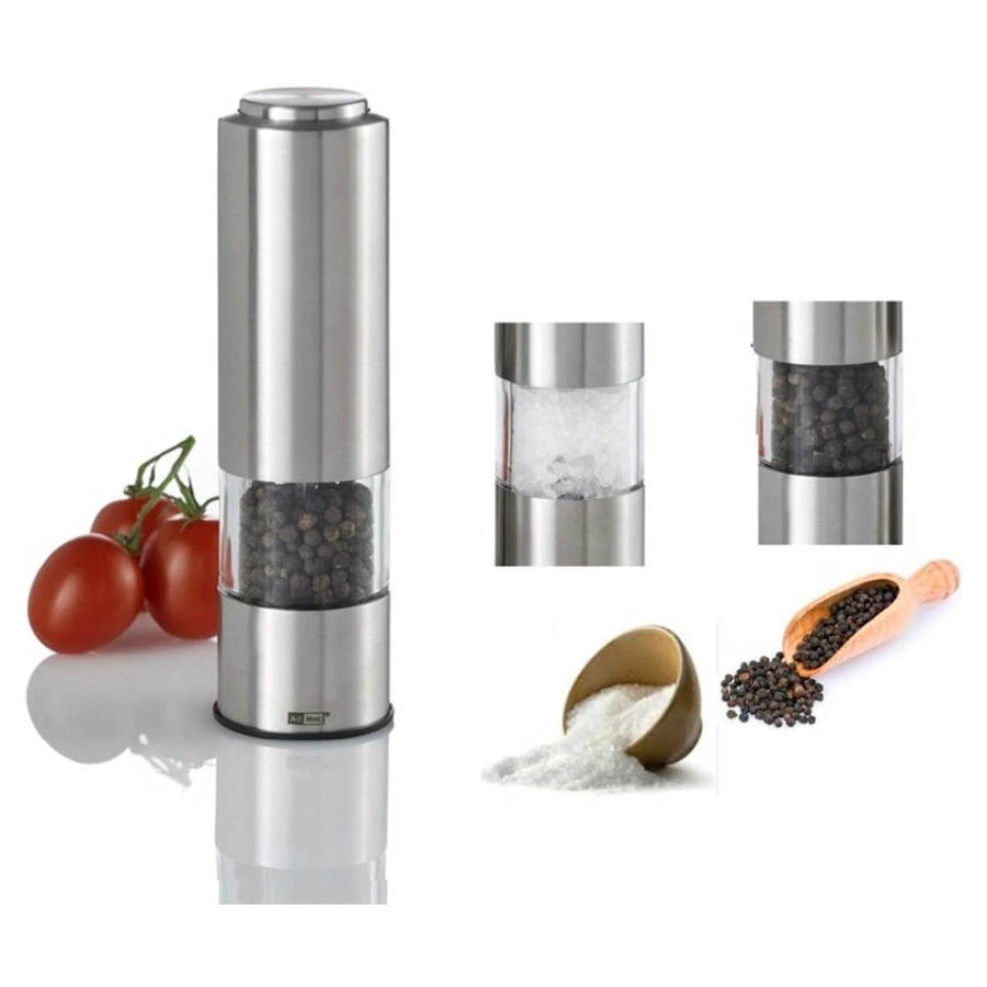 Мельница для соли и перца электрическая Adhoc Pepmatik 19 см, сталь нержавеющая, п/к-sale2