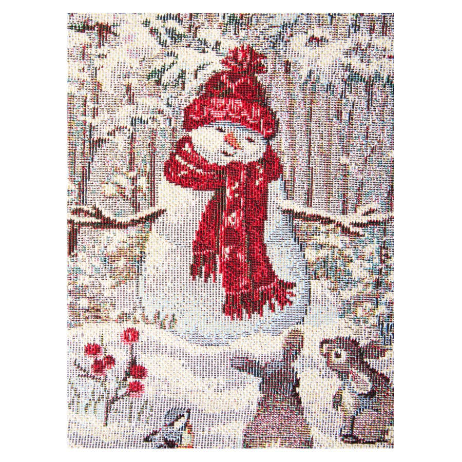 Скатерть прямоугольная Decor de Table Лесные друзья у кормушки 140х240 см, гобелен