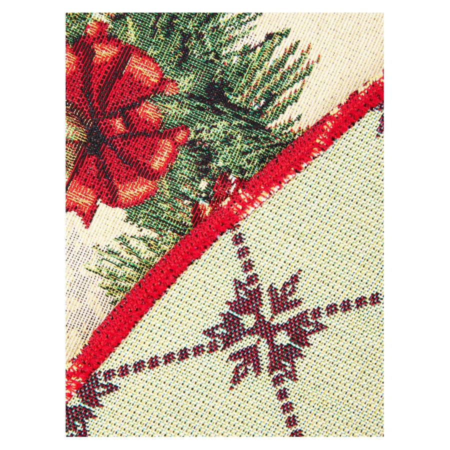 Скатерть овальная Decor de Table Колокольчики 140х180 см, гобелен, золото