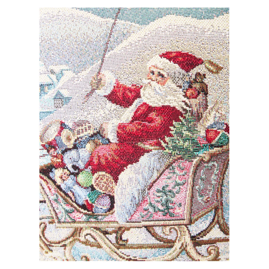 Скатерть квадратная Decor de Table Новогодние подарки 140х140 см, гобелен