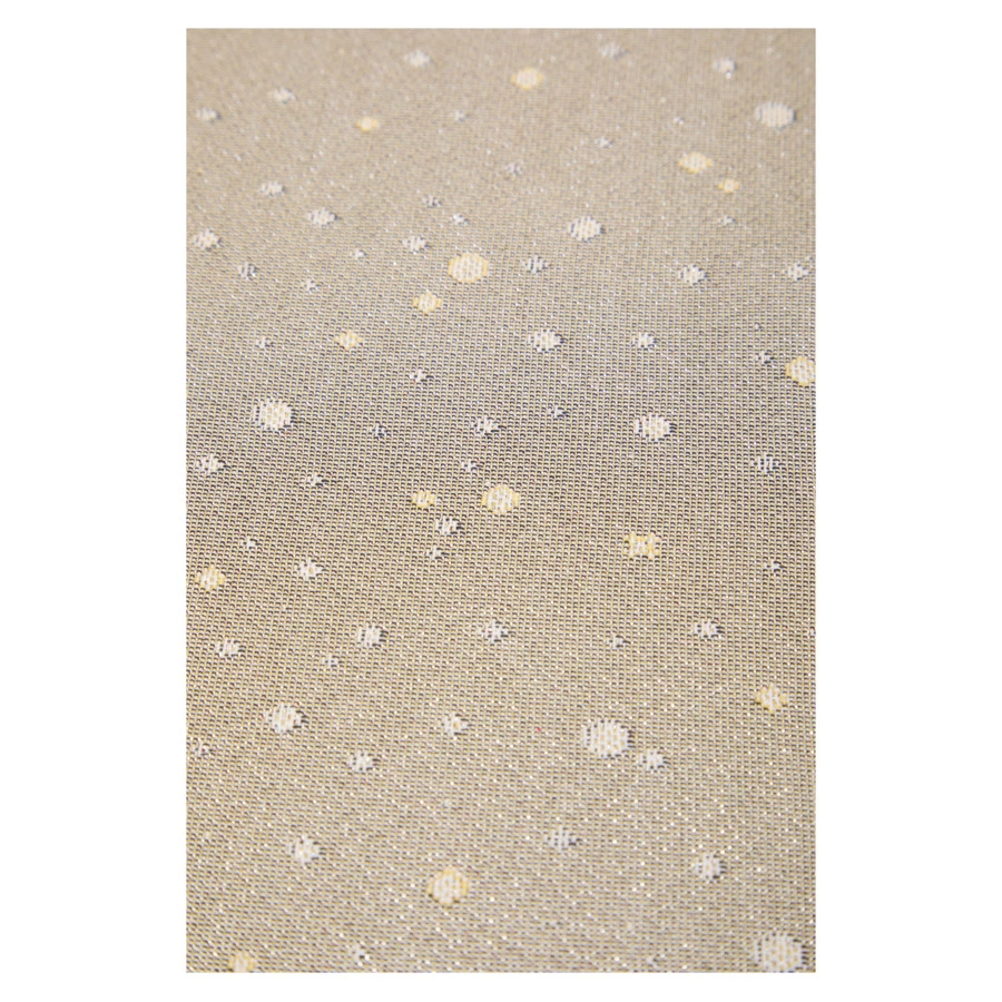 Скатерть овальная Decor de Table Новогодний вечер Снежинки 160х300 см, гобелен, бежевый