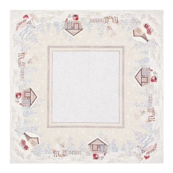 Скатерть-наперон Decor de Table Северные олени 100х100 см, гобелен