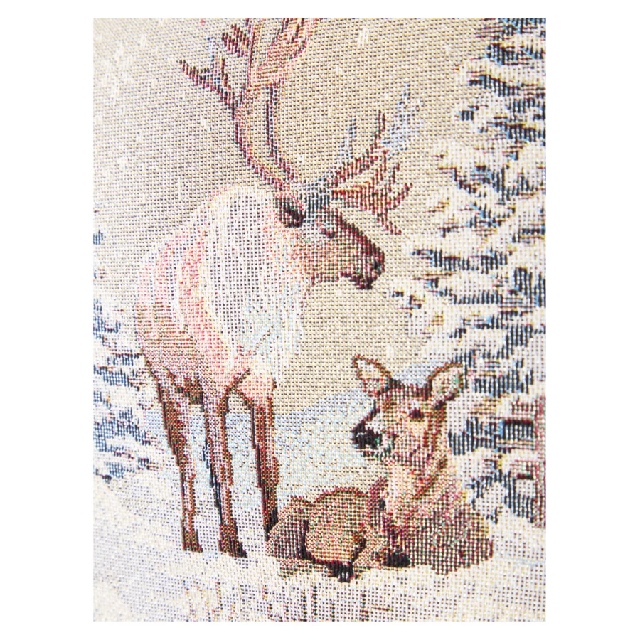 Скатерть-наперон Decor de Table Северные олени 100х100 см, гобелен