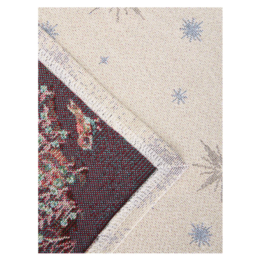 Скатерть квадратная Decor de Table Лесные друзья у кормушки 140х140 см, гобелен