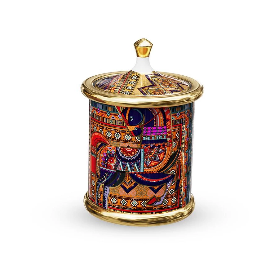 Банка для хранения Empire Сивка-Бурка 9х9х13 см, фарфор твердый, п/к