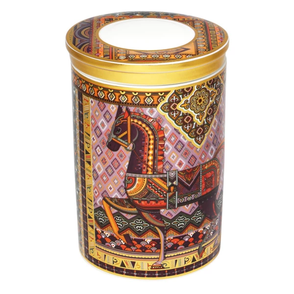 Банка для хранения Empire Сивка-Бурка 11х11х17 см, фарфор твердый, п/к