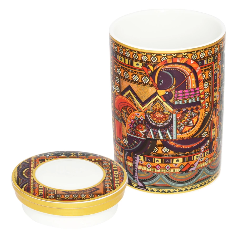 Банка для хранения Empire Сивка-Бурка 11х11х17 см, фарфор твердый, п/к