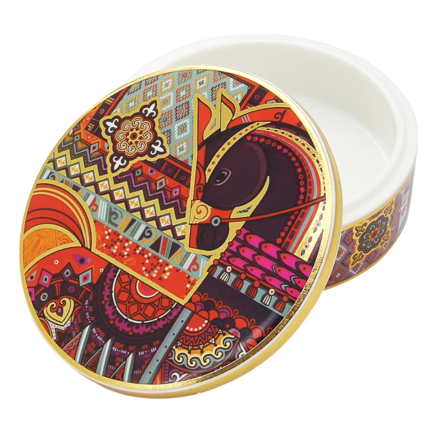 Шкатулка Empire Сивка-Бурка 12х12х4 см, фарфор твердый, п/к