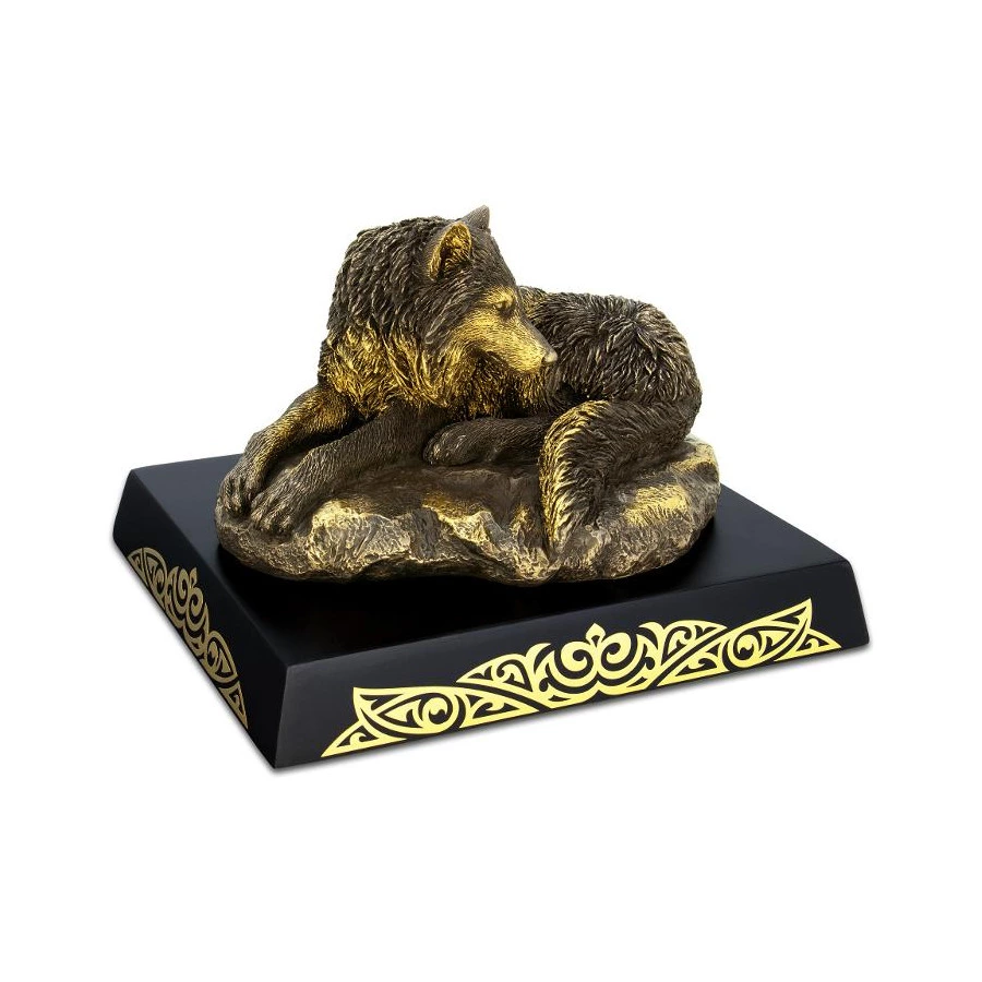 Статуэтка Empire Волк 24х27х19 см, полистоун, покрытие под античную бронзу