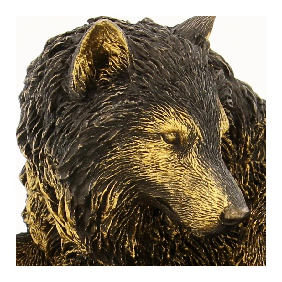 Статуэтка Empire Волк 24х27х19 см, полистоун, покрытие под античную бронзу
