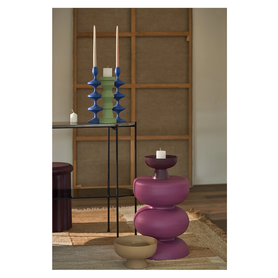 Блюдо на ножке Bergenson Bjorn Vivlend 21 см, сливовое, железо