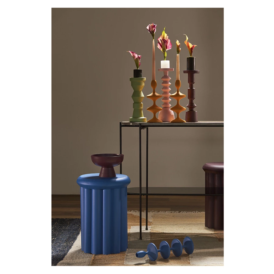 Блюдо на ножке Bergenson Bjorn Vivlend 21 см, сливовое, железо