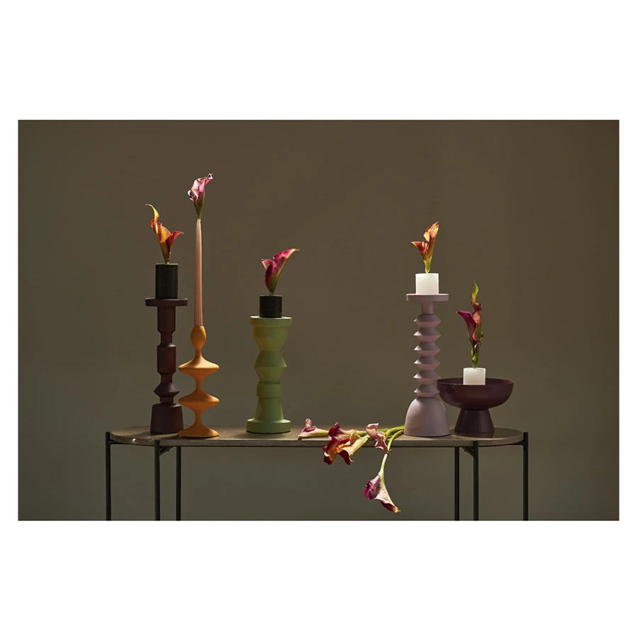 Блюдо на ножке Bergenson Bjorn Vivlend 21 см, сливовое, железо