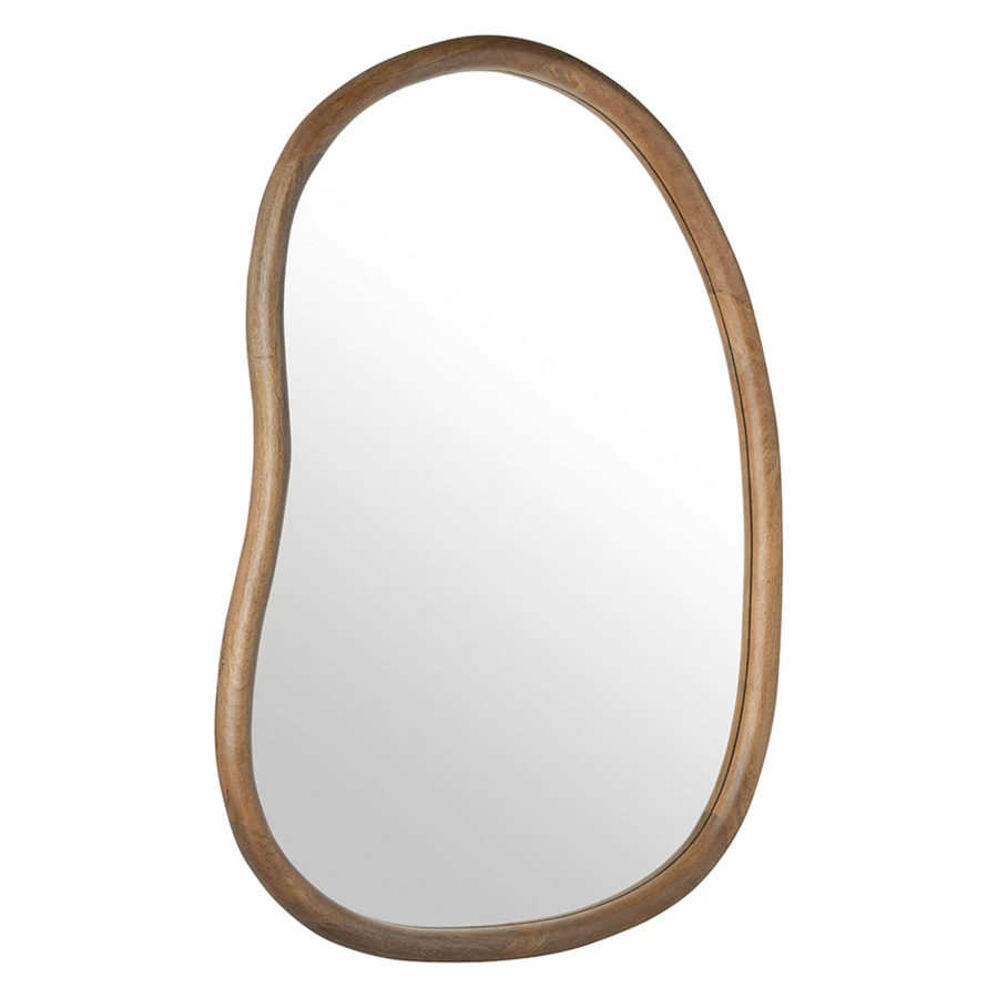 Зеркало настенное Bergenson Bjorn Torhill 64х99 см, коричневое, дерево манго