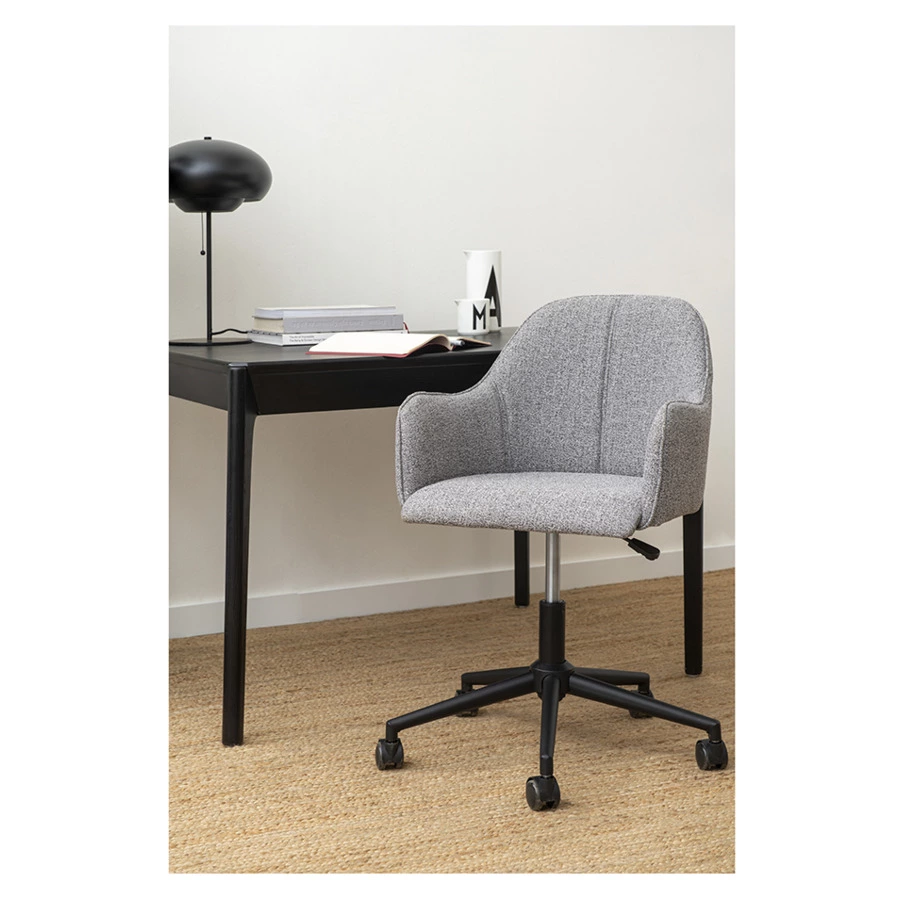 Кресло Bergenson Bjorn Isla, рогожка, серое