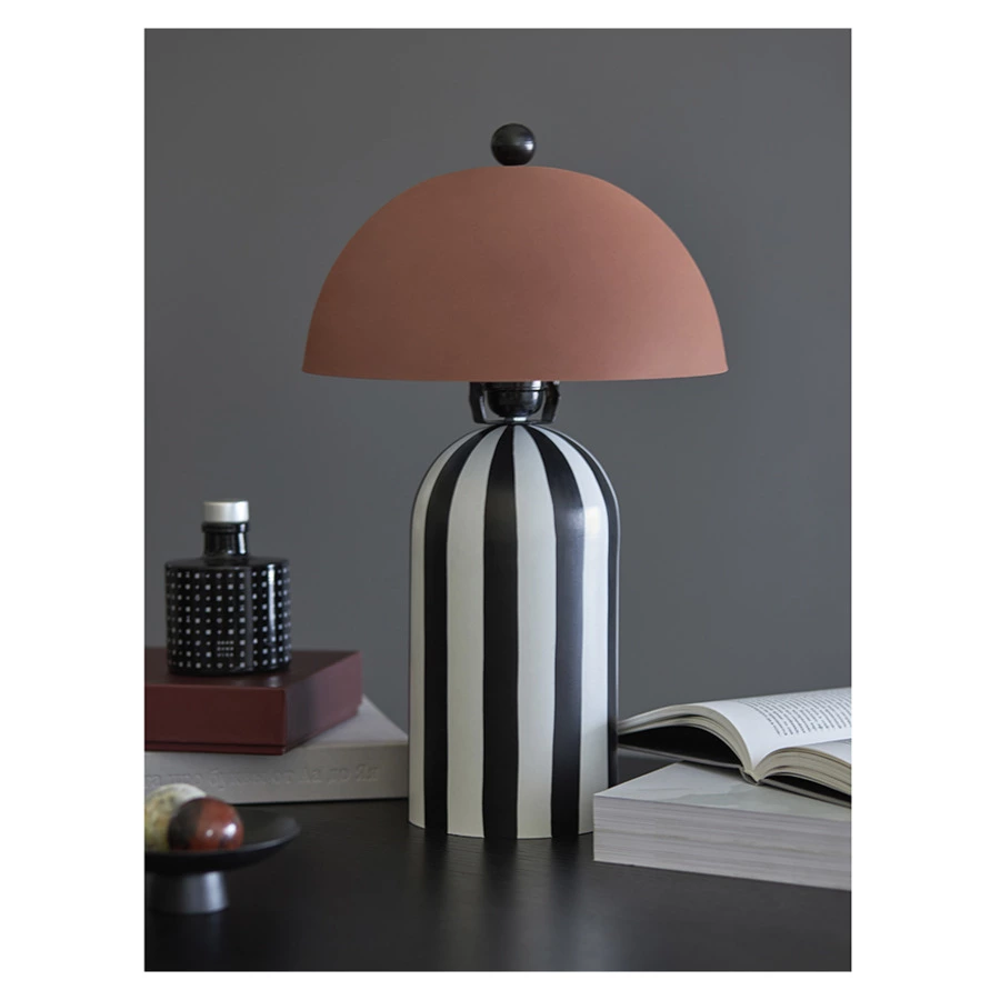 Светильник настольный Bergenson Bjorn Anniken 25х38 см, терракотовый