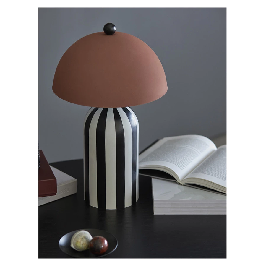 Светильник настольный Bergenson Bjorn Anniken 25х38 см, терракотовый