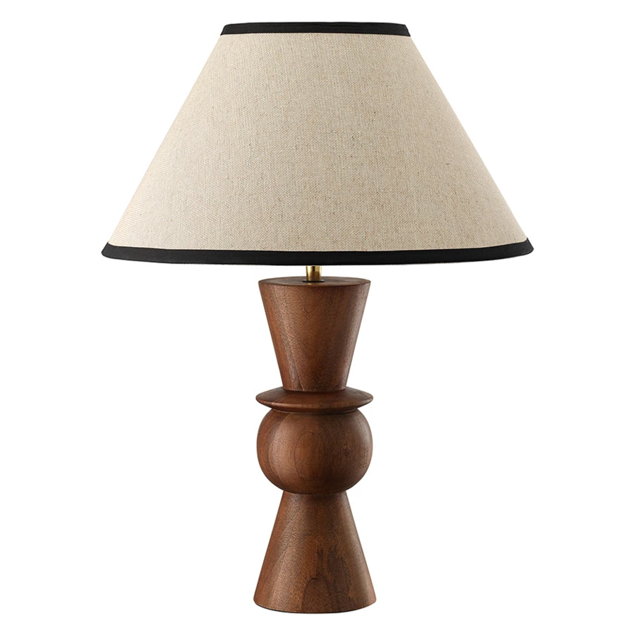 Светильник настольный Bergenson Bjorn Torhill 13х38 см, дерево манго