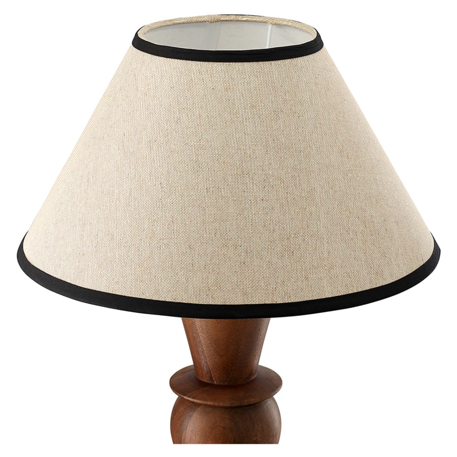 Светильник настольный Bergenson Bjorn Torhill 13х38 см, дерево манго