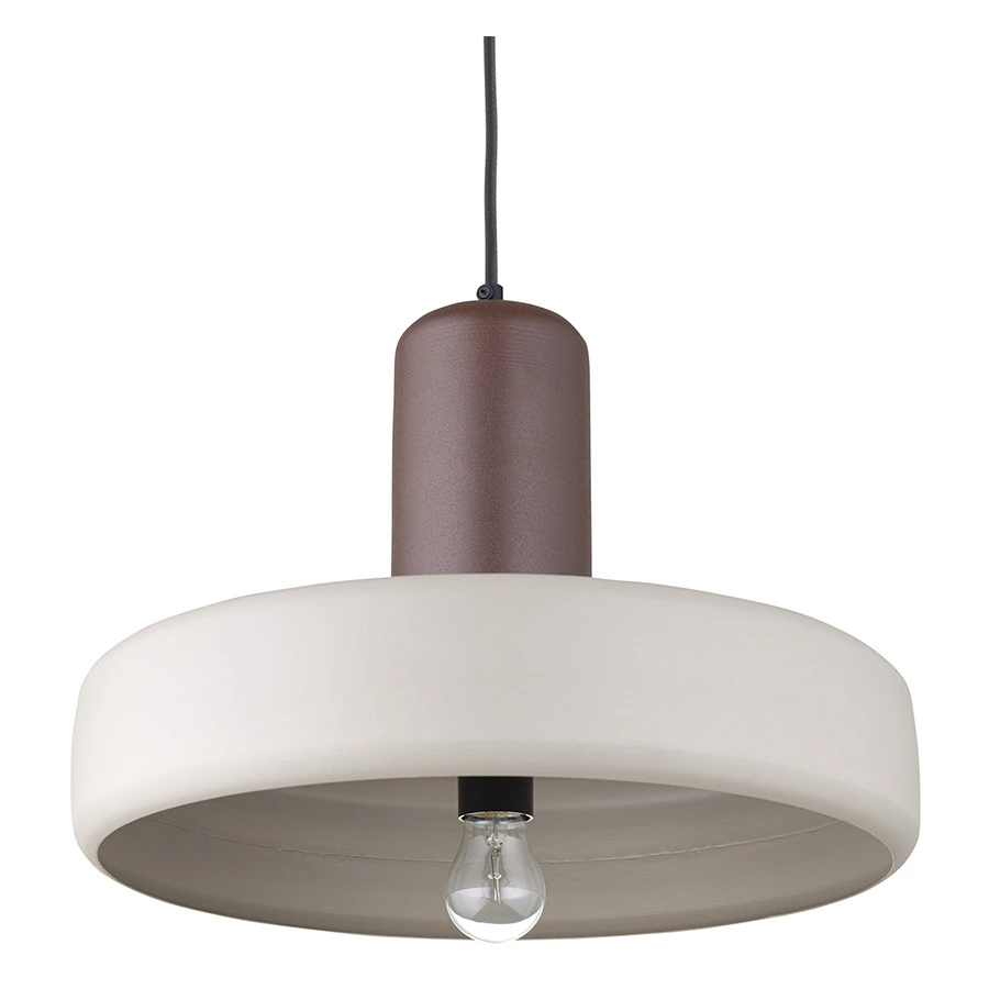 Светильник подвесной Bergenson Bjorn Juko 42х31 см, вишнево-бежевый