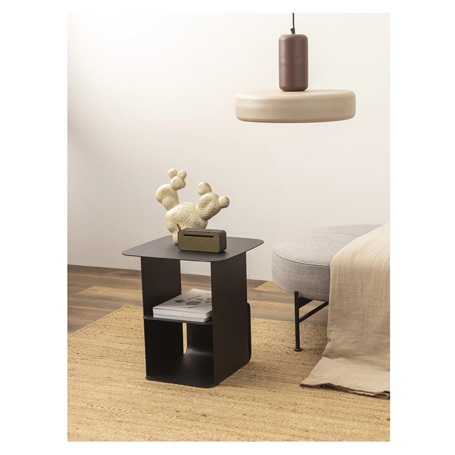 Светильник подвесной Bergenson Bjorn Juko 42х31 см, вишнево-бежевый