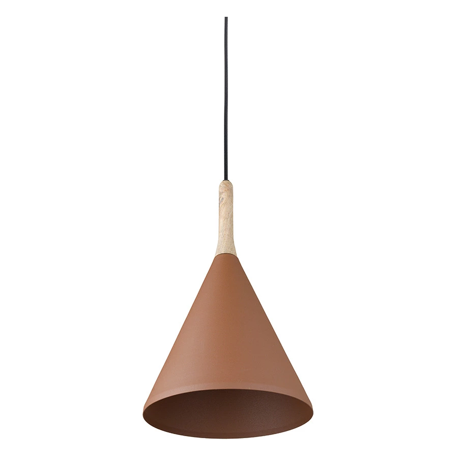 Светильник подвесной Bergenson Bjorn Mango Kart 25х42 см, коричневый