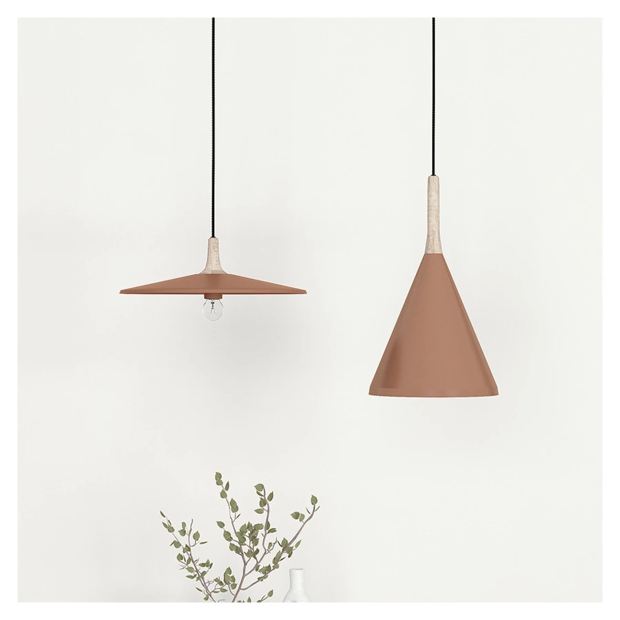 Светильник подвесной Bergenson Bjorn Mango Kart 25х42 см, коричневый