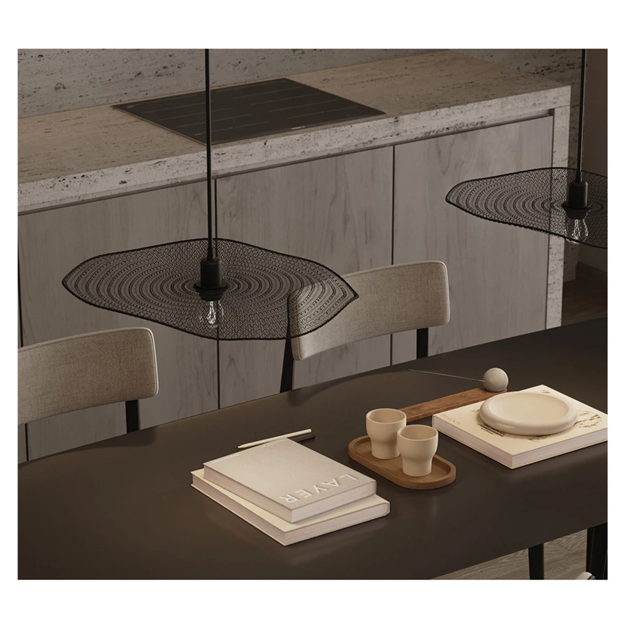 Светильник подвесной Bergenson Bjorn Vinger 53х11 см, черный