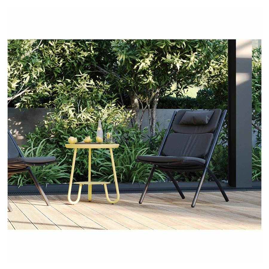 Столик Bergenson Bjorn Stian 50 см, желтый, алюминий