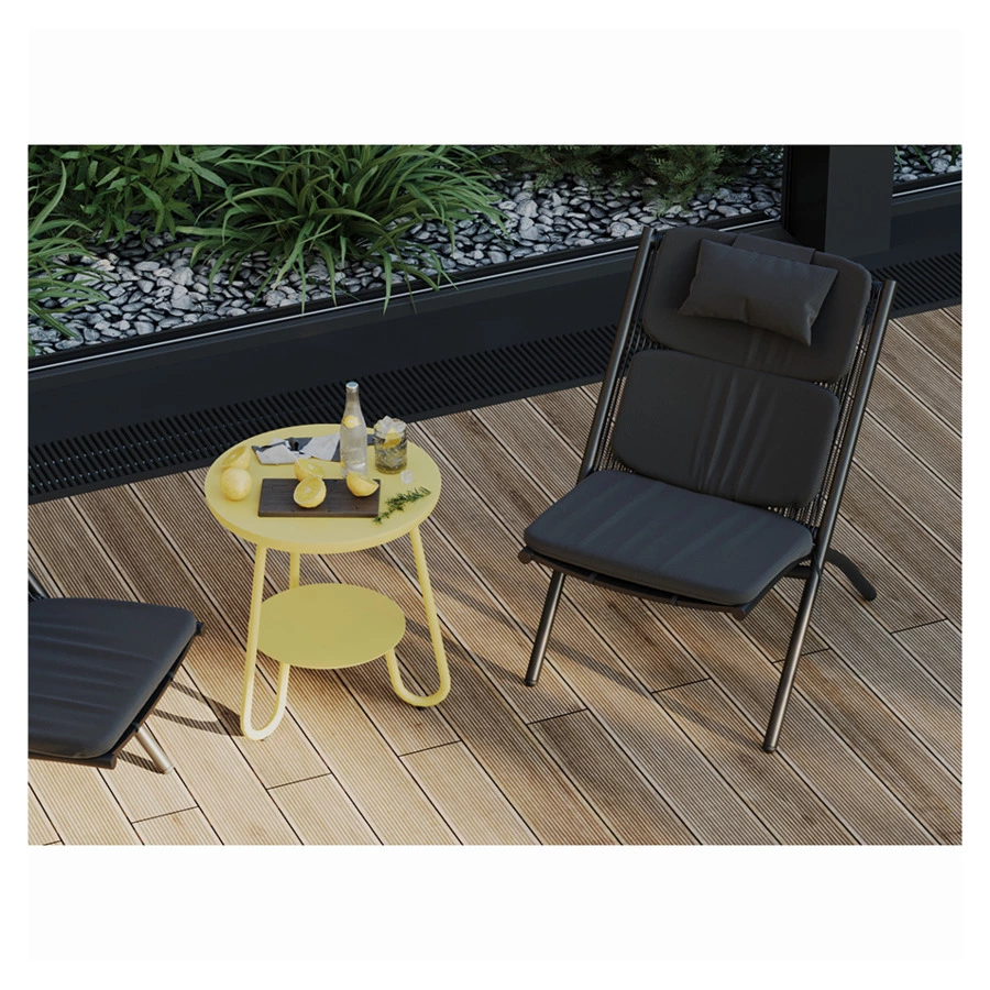 Столик Bergenson Bjorn Stian 50 см, желтый, алюминий